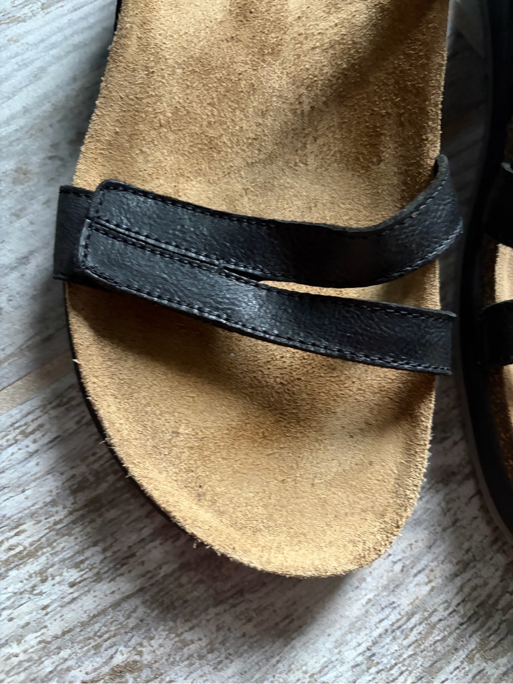 Artrex Comfort Leather Black Women's Slip-On Sandal 10 - Picture 3 of 9